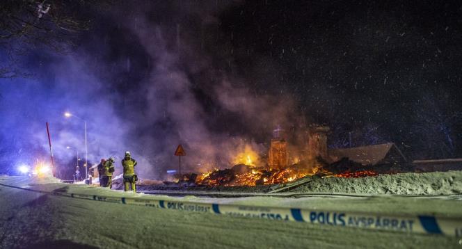 Tv dda efter brand i Norberg