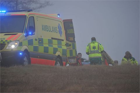 Man gick genom isen utanför Väse