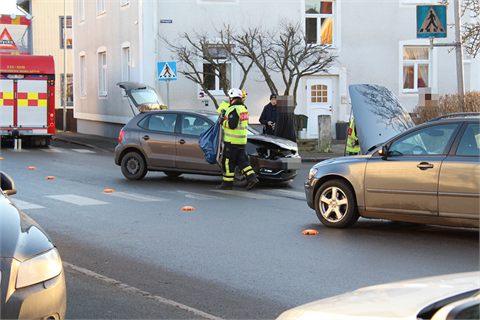 Mindre krock i Skara