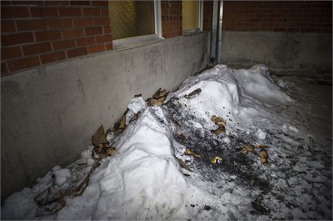 Anlagd brand vid Centralskolan i Norberg