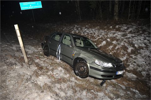 Bil voltade på E45:an