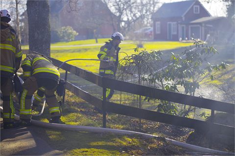 Gräsbrand utanför Karlskrona
