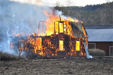 Villa övertänd utanför Hagfors