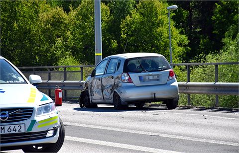 Bussolycka på Blekingevägen i Vallentuna