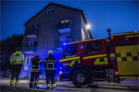 Balkongbrand i Krylbo