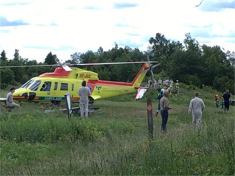 Skärmflygare störtade utanför Falköping
