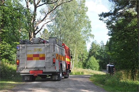 Skogsbrand utanför Värmlands Nysäter