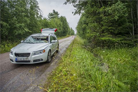 Älgolycka norr om Spjutbo