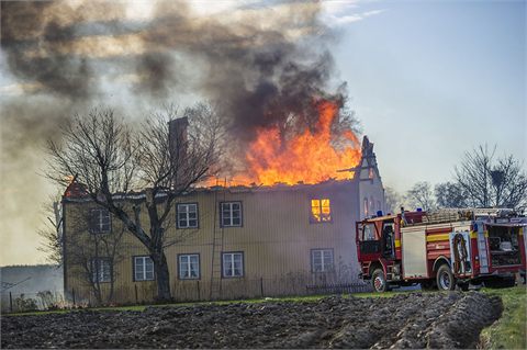 Brand i villa i Västerfärnebo