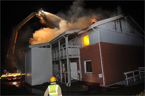 Flera evakuerade vid brand i Karlstad