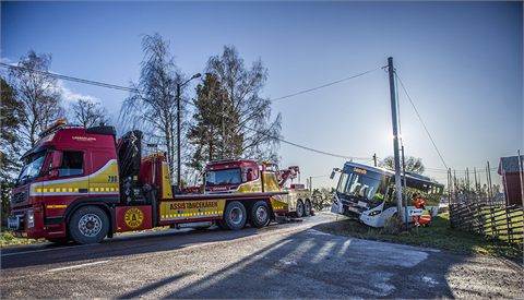 Bussolycka utanför Avesta