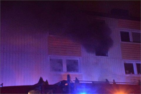 Kraftig brand i lägenhet i Trelleborg