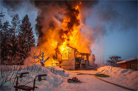 Villa övertänd i Avesta