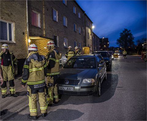 Larm om explosion i Krylbo