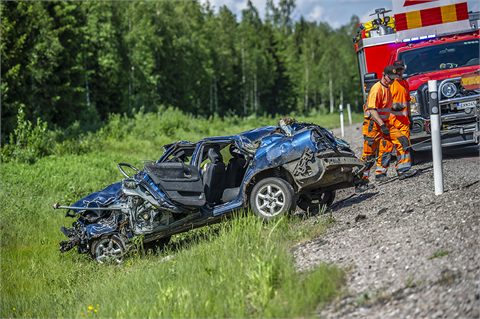 Man omkom efter singelolycka utanför Avesta