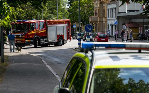 Hjo: Kvinna och barn påkörda av bilist