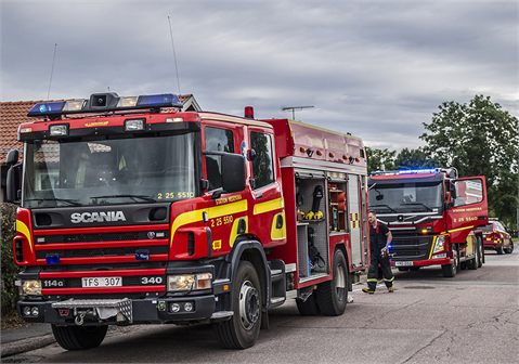Hedemora: Mindre byggnad brann i Mullbacken