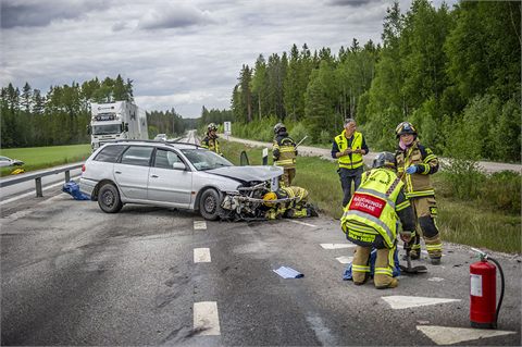 Trafikolycka i Sala