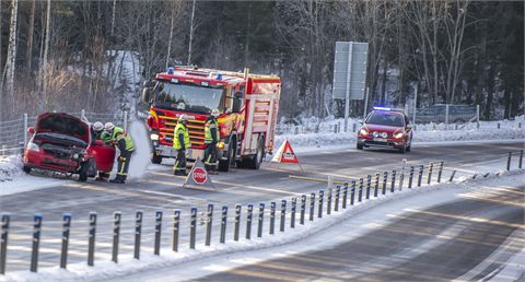 Singelolycka på riksväg 68