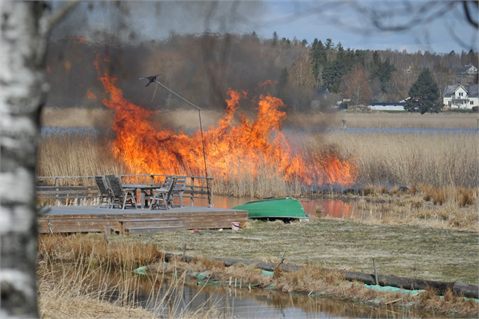 Vassbrand sprider sig i Grums