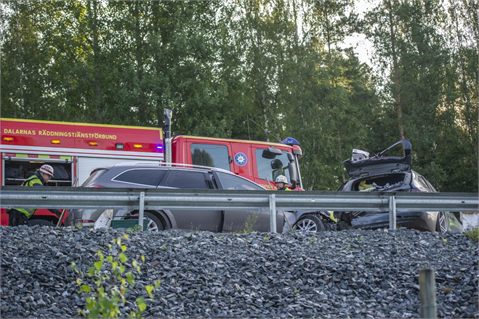 Olycka på riksväg 70 vid Backa