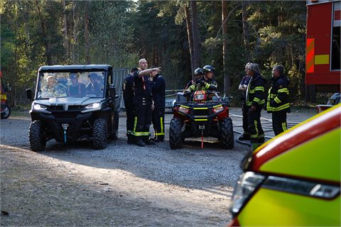 Markbrand vid Rösaring i Bro