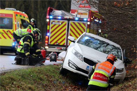 Singelolycka på Wrams Gunnarstorpsvägen