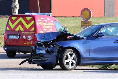 Trafikolycka på Riksväg 21 strax öster om Klippan