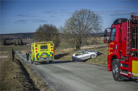 Personbil voltade utanför Vikmanshyttan