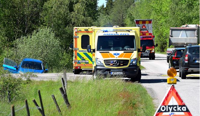 Gtene: En till sjukhus efter trafikolycka