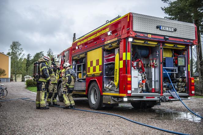 Larm om lbrand p spis i Avesta