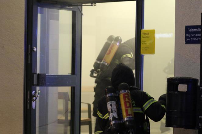 Brand i stationshuset i storp