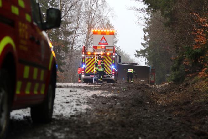 Lastbilsslp vlte p Sdersen