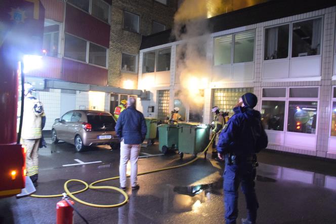 Lokaler rkfylldes efter brand i Trelleborg