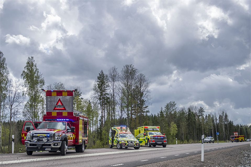 Svår singelolycka utanför Avesta