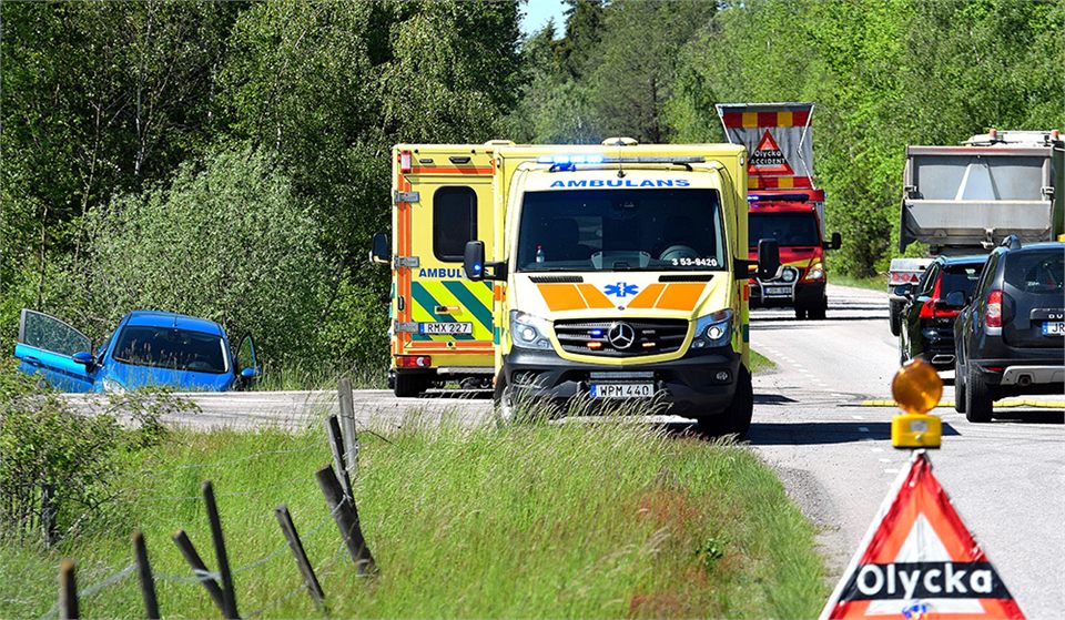 Götene: En till sjukhus efter trafikolycka