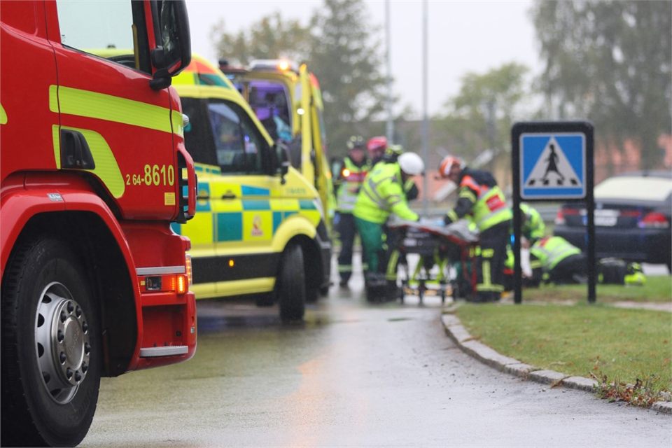 Person påkörd i centrala Åstorp