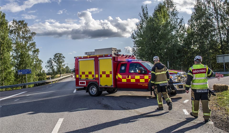 Omkörningsolycka på länsväg 270 mellan Hedemora och Långshyttan
